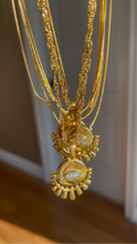 Load image into Gallery viewer, Evil Eye Mantra Charm Necklace