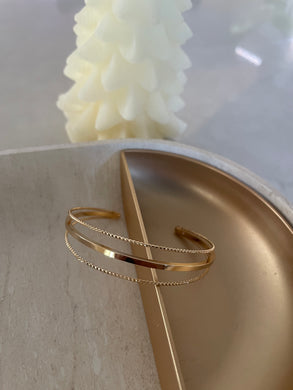 Gold Layered Bangle Bracelet